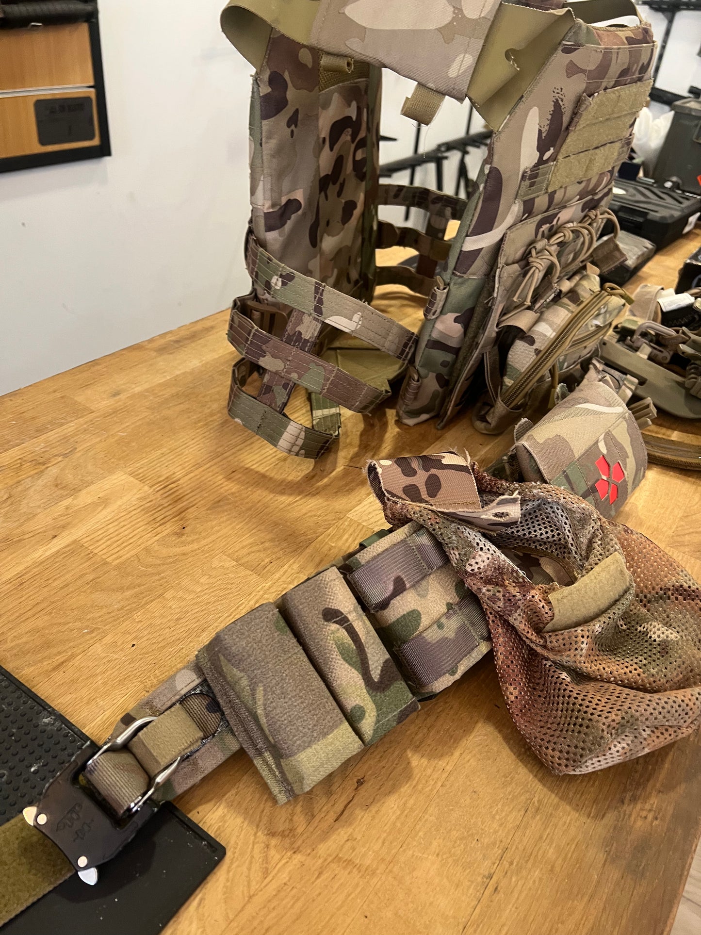 PACK MULTICAM GILET CEINTURON COMPLET